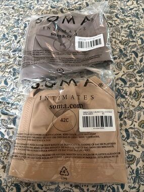 Soma Intimates 2-Pack Bras in Warm Amber and Mochaccino